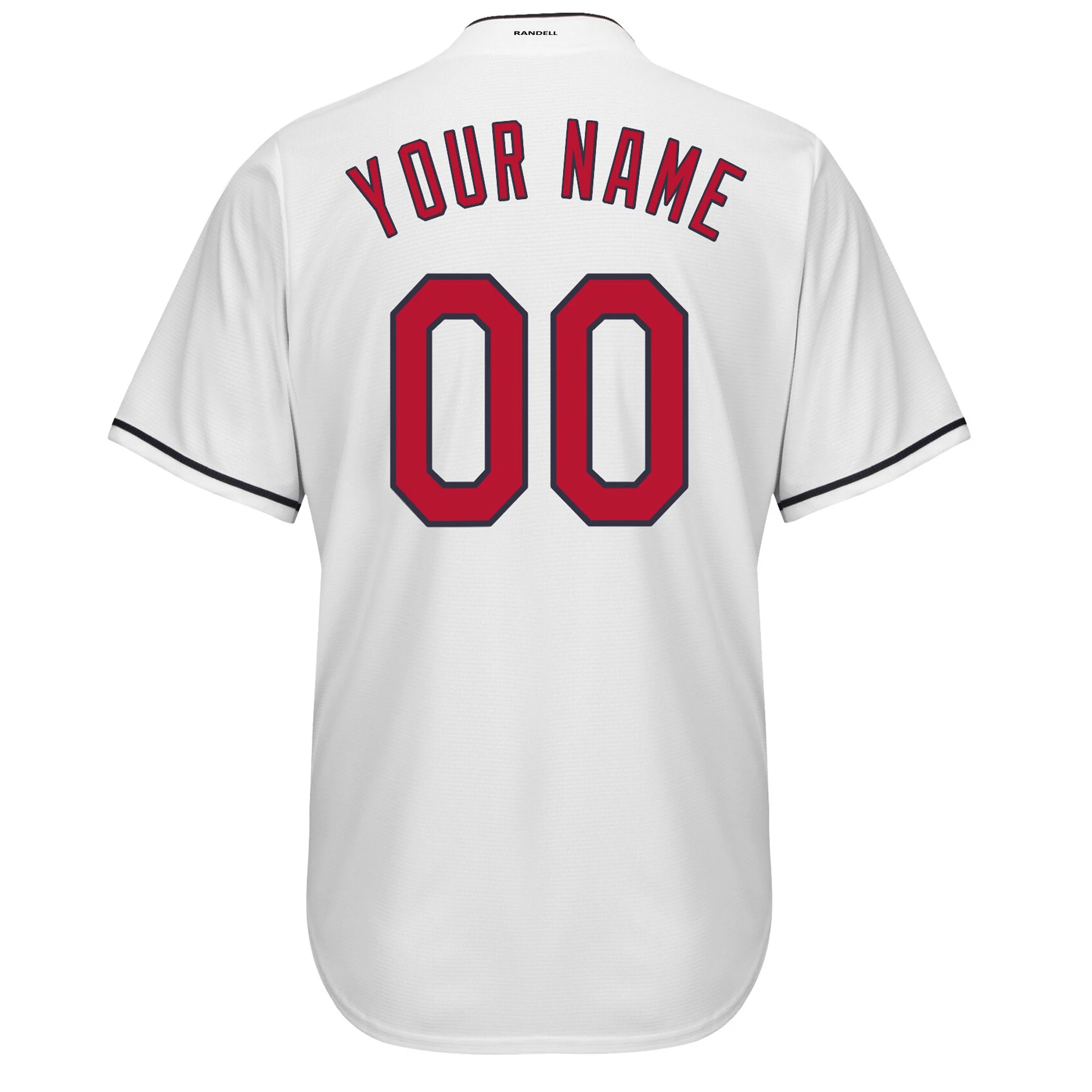 

Men's Baseball Custom Jersey White Orange Navy Cool Base 12 Lindor Jerseys