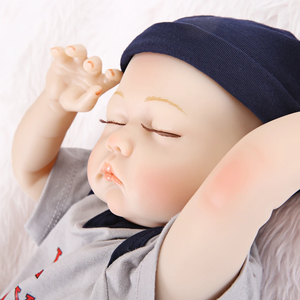 Clearance In Russian 20 Inch Reborn Baby Doll Full Soft Silicone Vinyl Sleeping Girls Boys Dolls Best Gift For Children