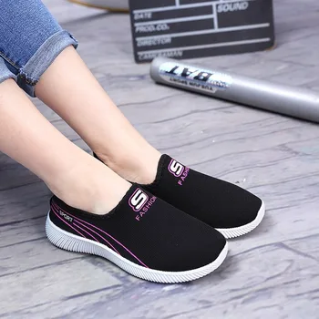 

ARSMUNDI Women Casual Shoes Fashion Breathable Walking Mesh Flat Shoes Woman Sneakers Women 2019 Tenis Feminino Gym Shoes M1000