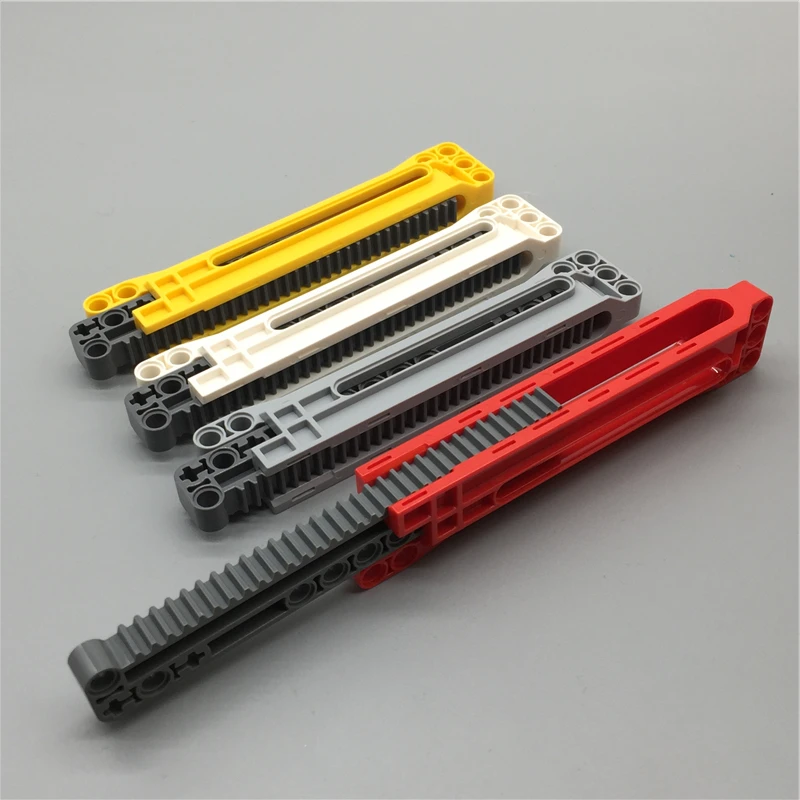 

4pcs/lot 18940 Technic Gear Rack 1 x 14 x 2 Housing 18942 Gear Rack 1 x 14 x 2 with Axle and Pin Holes MOC legoing
