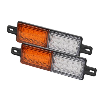 

2X Universal 30 LED Bullbar Front Indicator Side Marker Lamp 10-30V Park Light