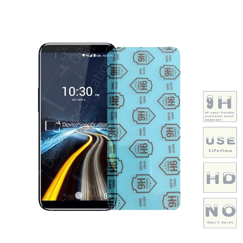 

(3-Pack) 9H flexible glass screen protector For Uhans S1/A101/A101S/H5000/U300/S3/A6/Note 4/Max 2/MX/K5000/i8/i8 Pro
