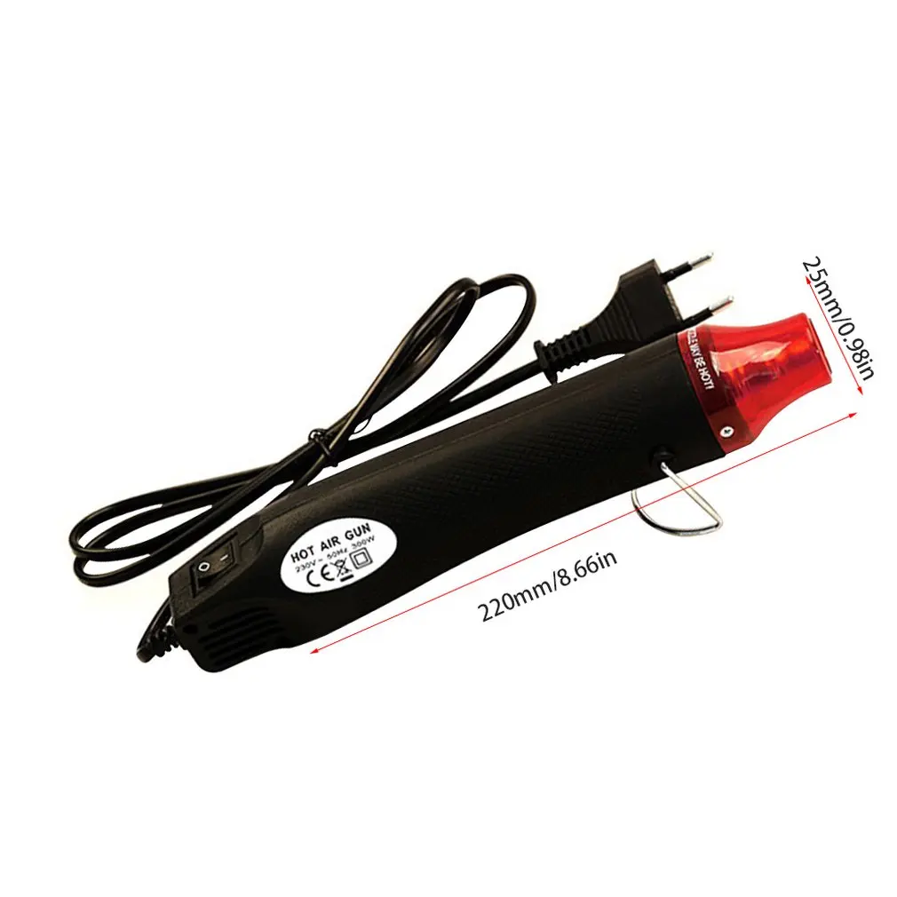 220V 300W Регулируемый Температура электрические тепловые пушки осадка размягчения тепла Многофункциональный ручной пистолет горячего воздуха: Европейский, американский или Британский стандарт