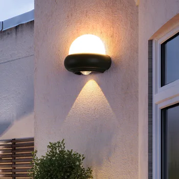 

Acrylic single led wall lamp outdoor waterproof double decorative exterior wall lamp courtyard villa