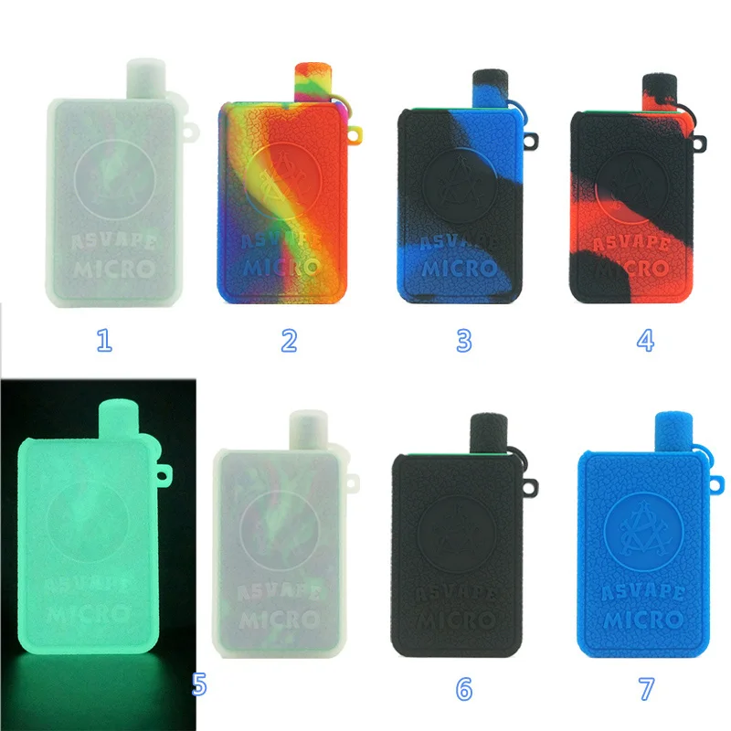 Чехол с текстурой для ASVAPE MICRO VAPE POD, защитный силиконовый резиновый чехол для рукава, защитный чехол, оболочка для Кожи, Чехол, гелевый Чехол