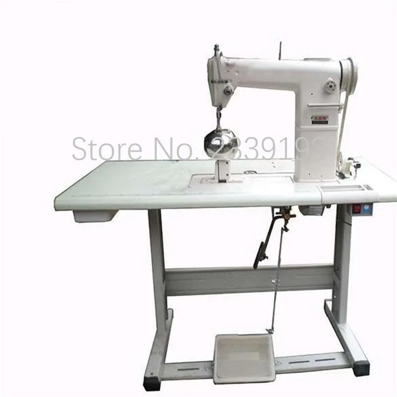 New-Tech GC-810W High Speed, Post Bed, 1 Needle, Drop Feed, Lockstitch Wig  and Hat Industrial Sewing Machine With Table and Servo Motor