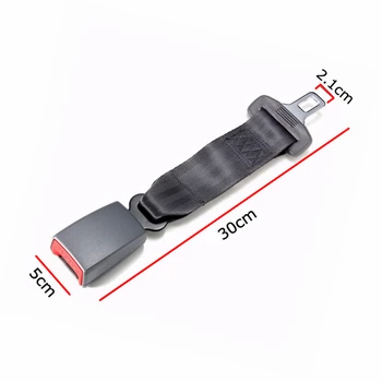 

Hot 3 Color Universal 30cm Car Autos Safety Seat Belt Seatbelt Extender Fixed Extension 2.1cm Buckle Fitting