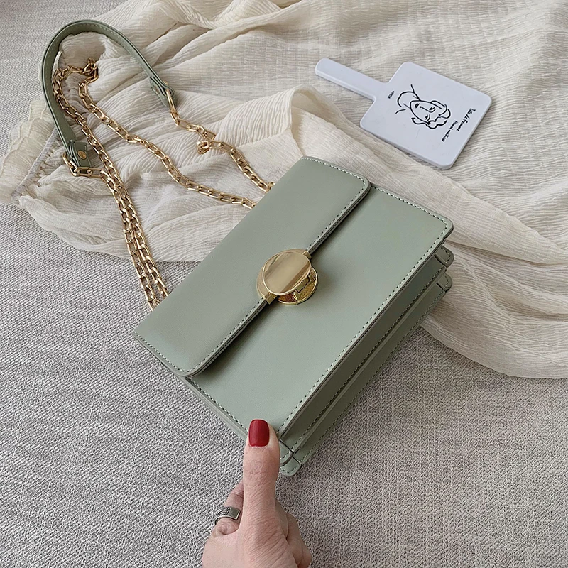 MONNET CAUTHY/Новые Осенние сумки для женщин, лаконичная модная Шикарная стильная сумка-мессенджер, однотонная, синяя, бежевая, зеленая, хаки с клапаном