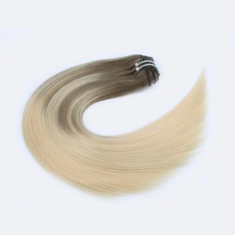 Kayla Hair Clips In Brazilian Human Hair Straight Clip In Extensions 7 Pieces And 120g/Set Natural Color Remy