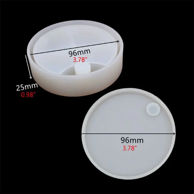

Rotatable Jewelry Box Epoxy Resin Casting Molds for DIY Multi-Layer Trinket Box 667E