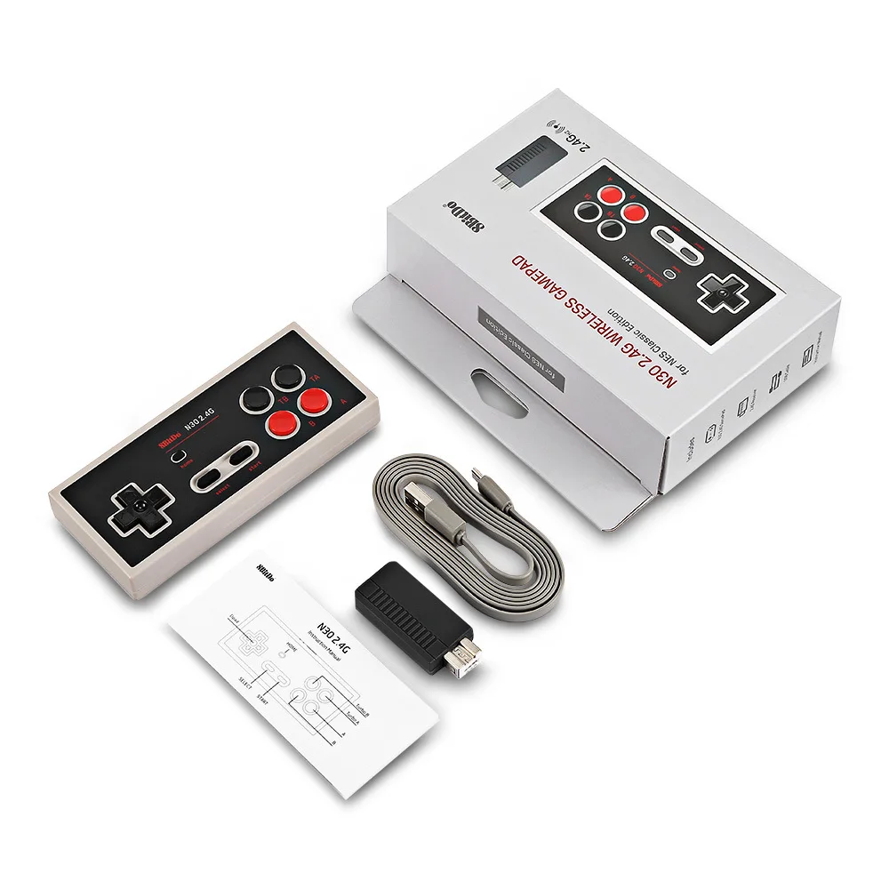 8Bitdo N30 2.4G Wireless Gamepad Game Controller Handle for NES Classic Edition Joystick