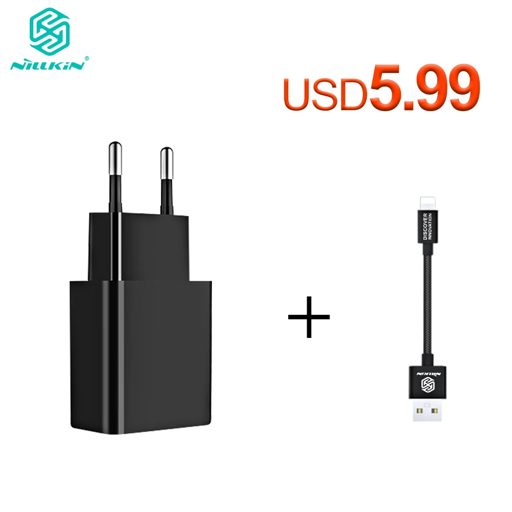 Original Nillkin Universal USB 5V/2A Fast Charger AC Adapter Wall Plug + Cable for iPhone Xs Max Xr X 8 Plus 7 6 | Мобильные
