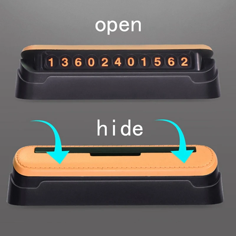 Номер телефона, автомобильная Временная парковочная панель с карточками для стайлинга автомобилей, автомобильный телефонный номер, флиппер переключатель, наклейки на машины