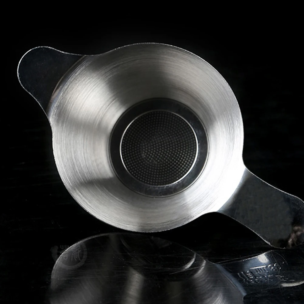 

Mesh Leaf Funnel Bar Tea Filter Stainless Steel Home Easy Clean Household Strainer Infuser Kitchen With Handle Universal