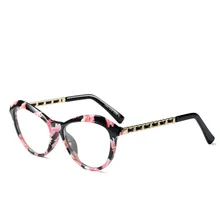 Новинка, кошачий глаз, женские очки, оправа, UV400, ацетатная оправа для очков для зрения, модные, большие, очки для женщин, очки для близорукости