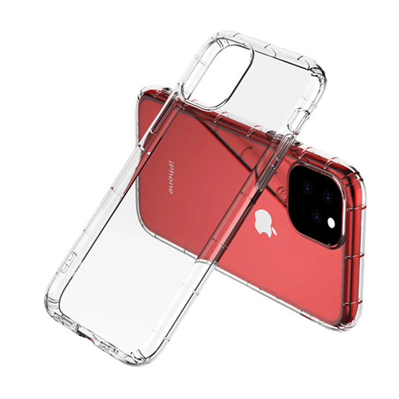 Мягкий прозрачный ТПУ чехол с воздушной подушкой для Iphone 11 Pro MAX XS XR X 7 8 6 6S Plus