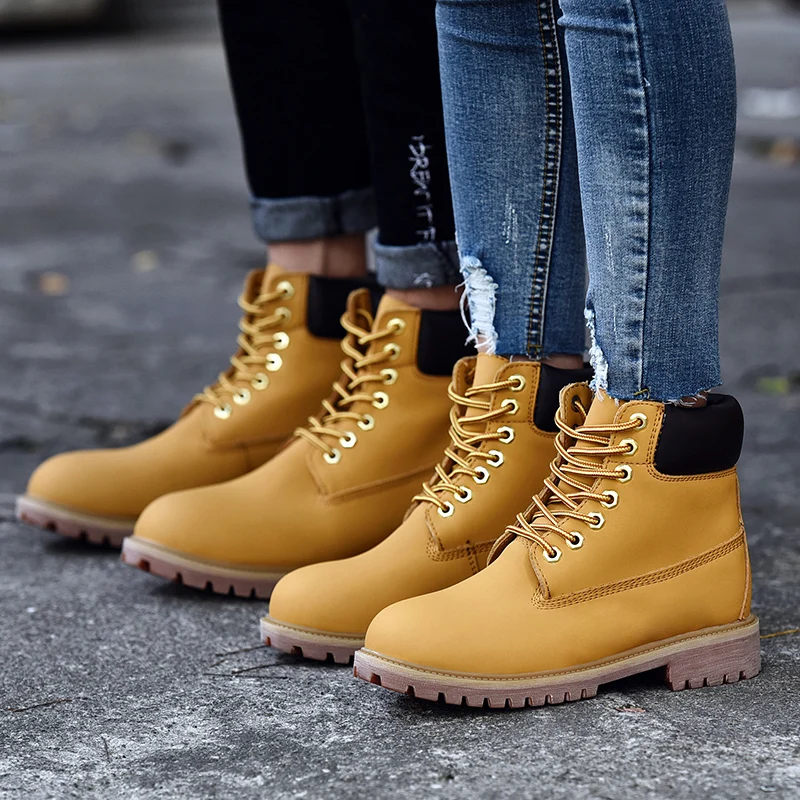 Botas amarillas para hombre zapatos de cuero genuino para pareja Botas de  seguridad Botas de piel de invierno Botas de tobillo zapatos de motocicleta  Botas Homre 35 45 #|Botas de motocicleta| - AliExpress