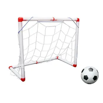 

Indoor Outdoor Mini Children Football Soccer Goal Post Net Set with Ball Pump Kids Football Sport Toy Official Size