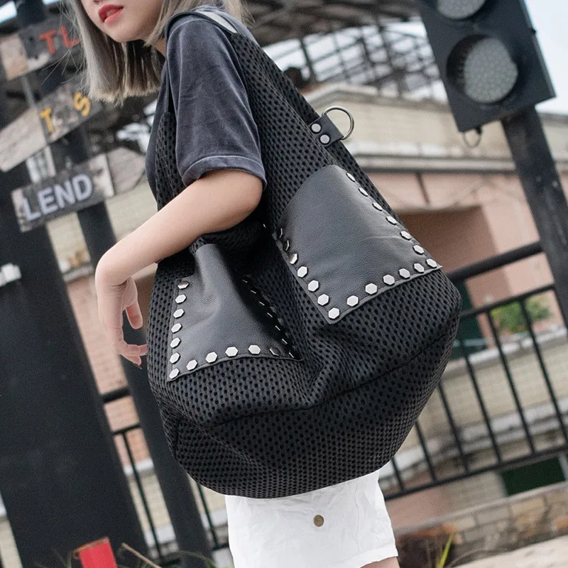  QINRANGUIO Shoulder Bag Women 2019 New Design Women Bag Patchwork Genuine Leather Crossbody Bags fo - 32964705404