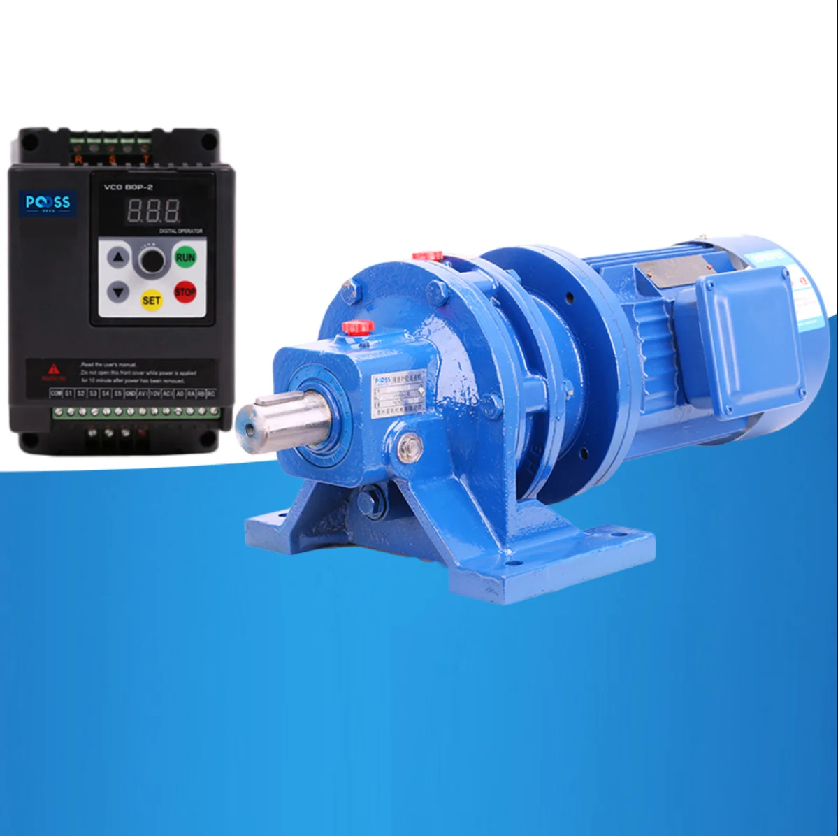 BWD cycloid reducer, B0  1500W, Split type、With frequency converter、AC380, stirring, lifting, high torque, low speed motor