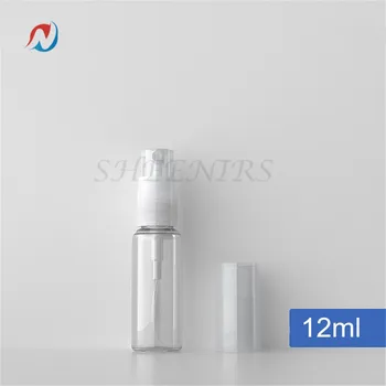 

FreeShip 12PCS 12ml 0.4oz Plastic PETG empty clear mist spray bottle with fine mist sprayer head and full cover cap for Makeup