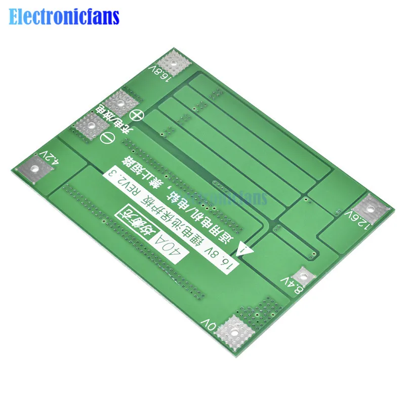 4S 40A литий-ионная батарея 18650 зарядное устройство PCB плата защиты BMS с балансом для бурильного двигателя 14,8 в 16,8 в Lipo модуль