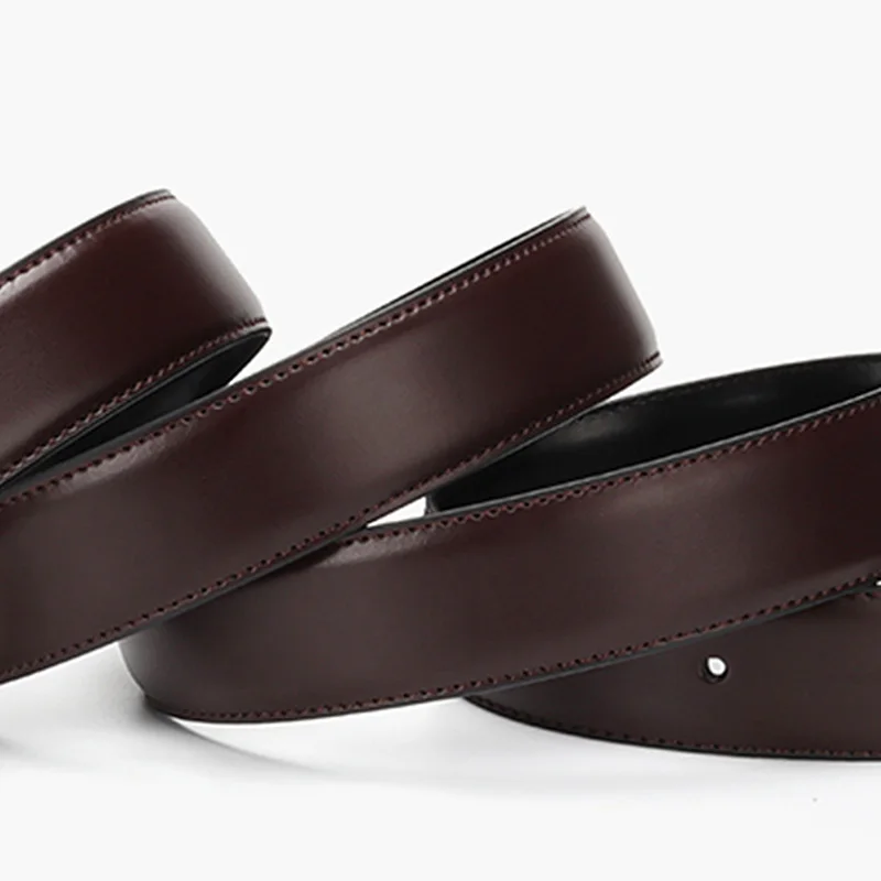 Leather Belt Men's Leather Belt Reversible Buckle Luxury Brand Male Waist Cowskin Belts For Jeans Rotated Designer Accessories