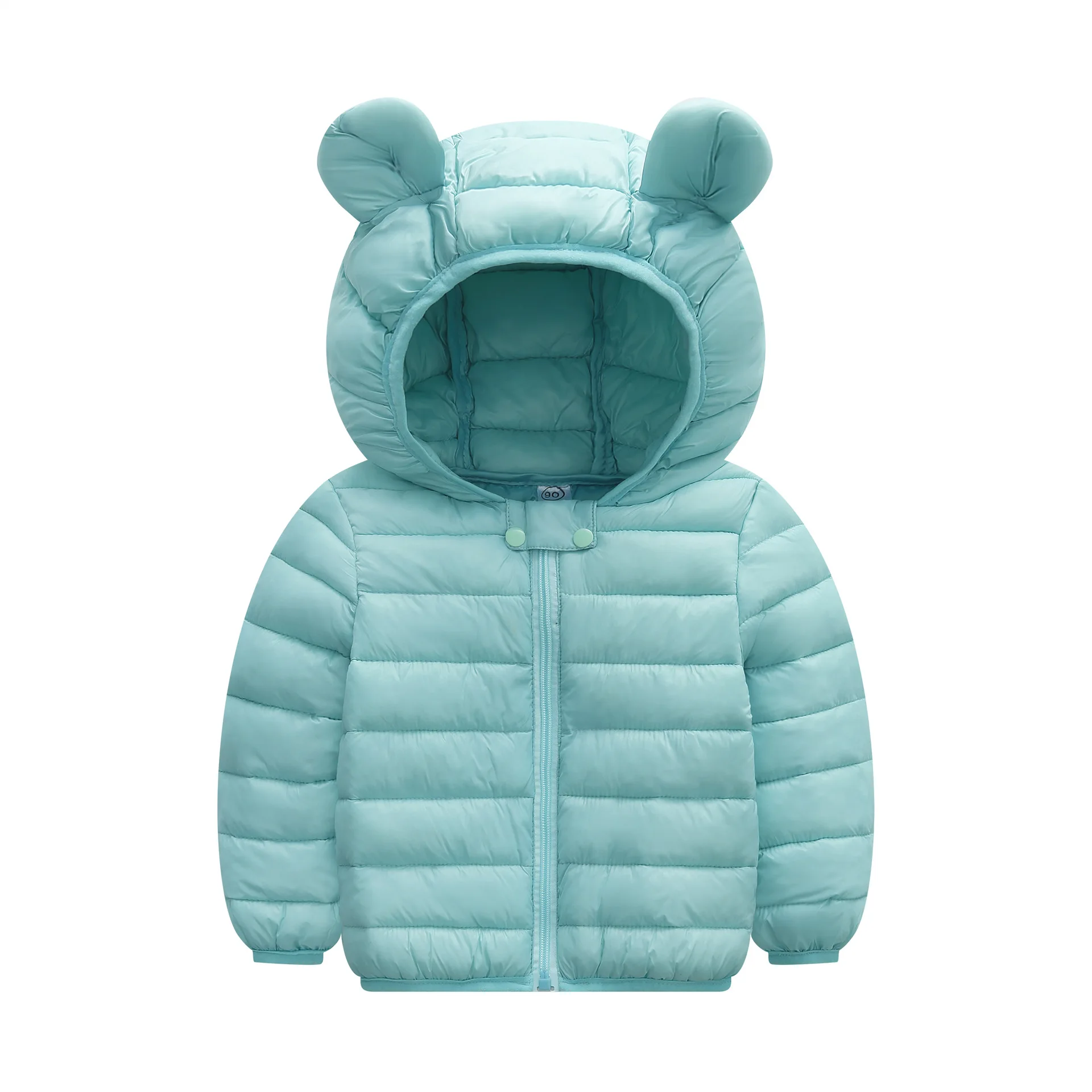 

2019 Autumn & Winter New Style Lightweight Cotton-padded Clothes Rabbit Eared Children Cute Baby down Jacket Cotton-padded Cloth