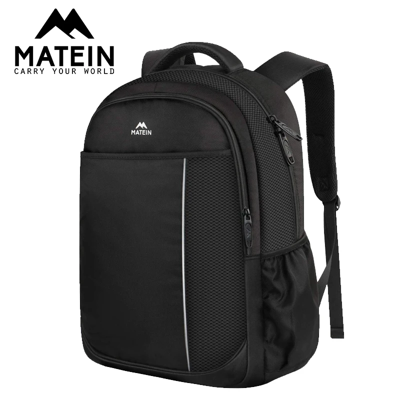 Matein, 14 дюймов, рюкзак для мужчин, черный, полиэстер, школьная сумка, женский, высокое качество, рюкзак для путешествий, мужской, женский, рюкзак, сумки для колледжа