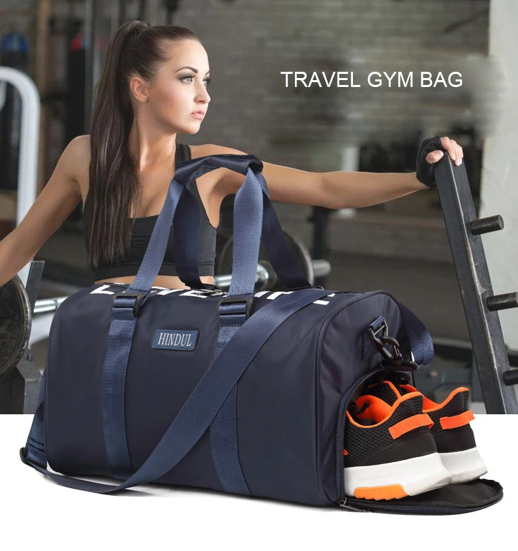 Large Waterproof Nylon Handbags Outdoor Sport Bags Men Travel Sports Gym Training Bag Crossbody Shoulder Bag
