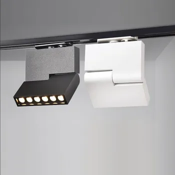 

Indoor Home Lighting AC85-265V 6W 12W 20W LED Track Light Spotlight Dimmable 110V 220V Rail Lamps for Clothing Shoes Shop Stores