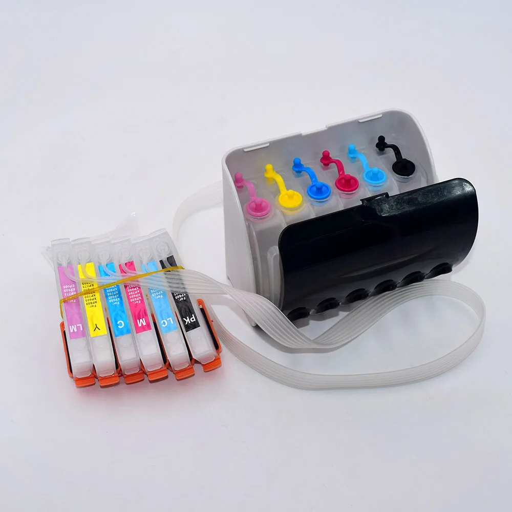 North America 277XL T2771-T2776 Bulk Ciss with ARC Chip for Epson Expression Photo XP-850 XP-860 XP-950 XP-960 XP-970 Printers