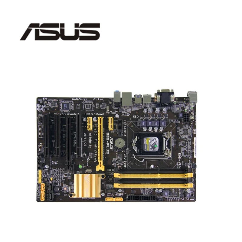 Материнская плата для настольных ПК Asus B85-PLUS B85 LGA 1150 Core i7 i5 i3 SATA3 USB3.0 оригинальная
