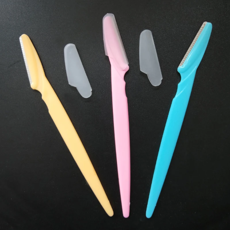 3pcs 3 Pcs Small Professional Trimmer Safe Blade Shaping Knife Eyebrow Blades Face Hair Removal Scraper Shaver Makeup Beauty Tools - Цвет: 3pcs