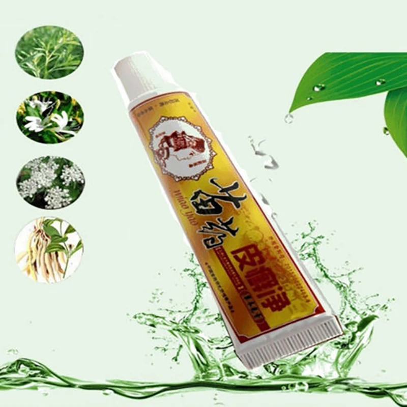 New 1 PC 15g Herbal Ointment Psoriasis Dermatitis Eczema Itching Wet Itch Skin Cure Cream herbal ointment good effect