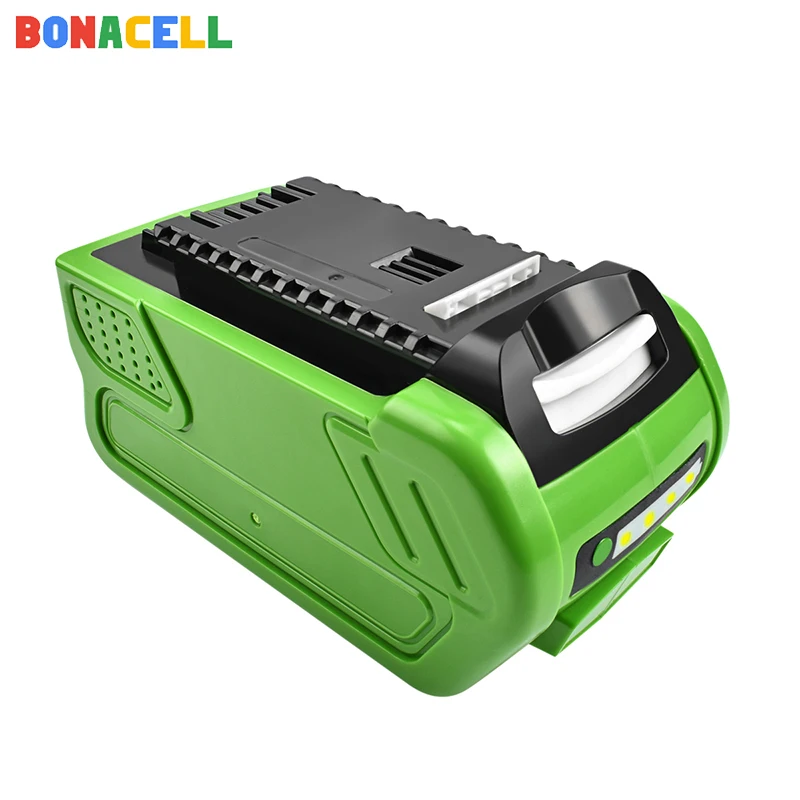Bonacell 6000mAh перезаряжаемая сменная батарея для Creabest 40V 200W GreenWorks 29462 29472 22272 G-MAX GMAX
