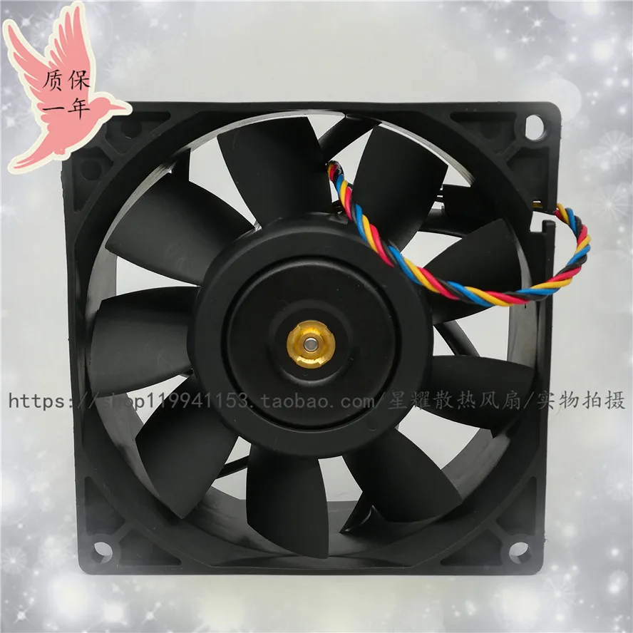 Для delta PFB0912UHE DC 12V 2.35A сервера квадратной формы Размеры: 90x90x38 мм 4-провод Вентилятор охлаждения