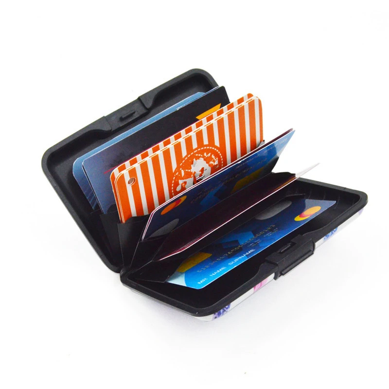 1 шт. держатель для карт с фламинго RFID Блокировка унисекс алюминиевый визитных