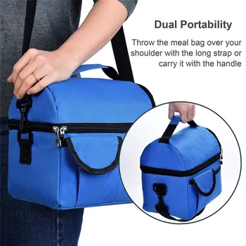 

Lunch Bags For Women Lunch Bag Fresh Double Insulation Lunch Box Cold Bales Thermal Portable Shoulder Bag Bolsa Termica Lonchera