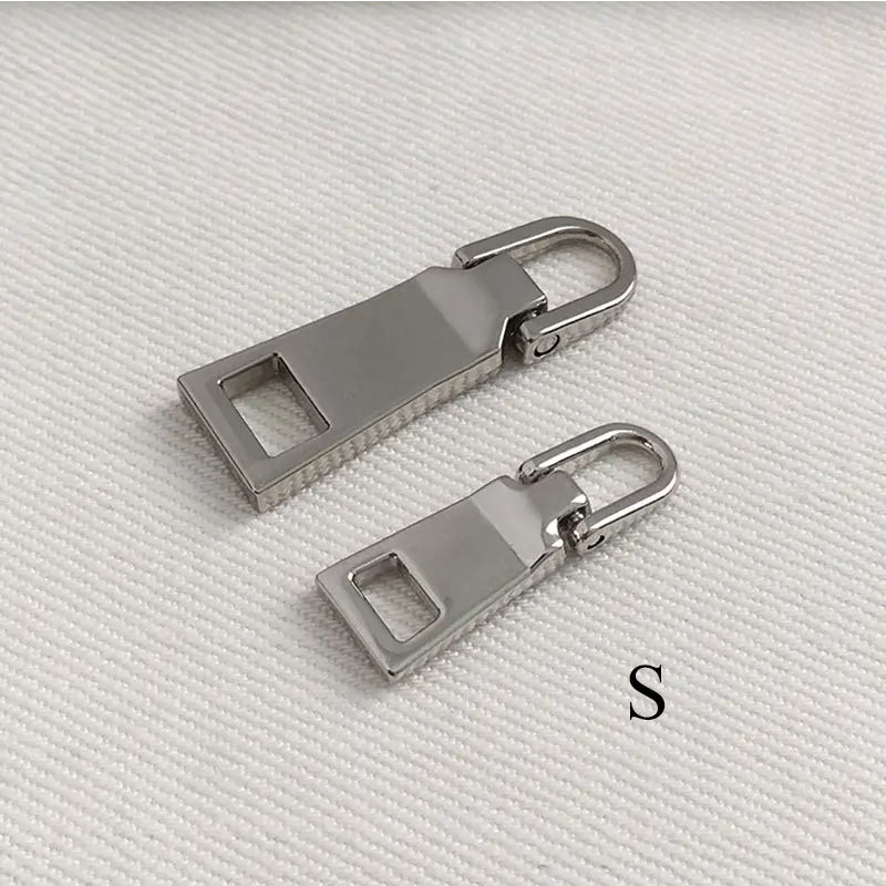 silver S 1 шт. съемные 3#5# металлические ползунки для молнии съемники молнии ремонтные комплекты молнии тянуть для одежды сумки Швейное Ремесло «сделай сам» - Цвет: silver S