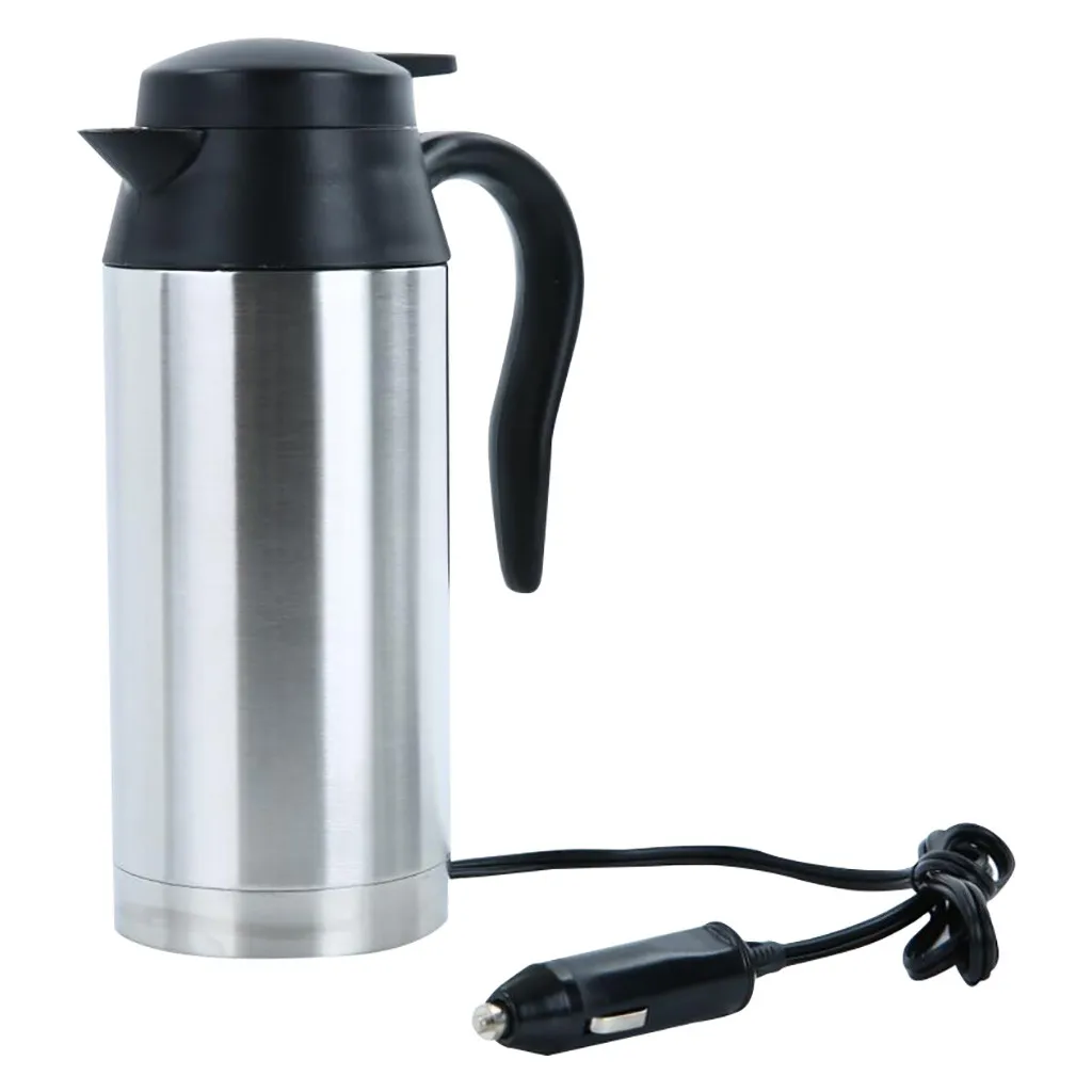 Stainless Steel Electrical In car Kettle Travel Thermoses Auto Boiling