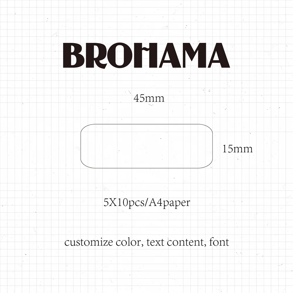 63BGJ-Free postage-100Pcs Name Tag Sticker Customize Stickers Waterproof Children School Stationery Water Bottle Pencil Sticker
