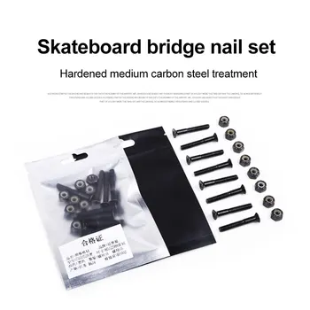 

8pcs Home Truck Screw Nut Set Fixing Speed Racing Skateboard Cruiser Spare Durable Accesories Repair DIY Longboard Hardware