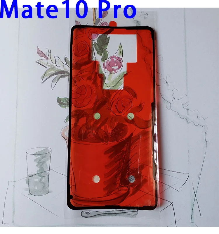 Back Cover Adhesive Glue Tape Sticker for HUAWEI Mate 10 pro Mate10pro BLA-AL00 20 rs Stickers 2pcs/lot | Мобильные телефоны и
