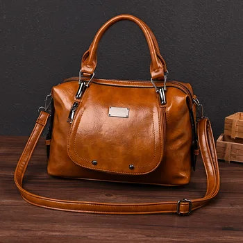 

Best selling leather shoulder classical messenger daily vintage casual lady hand satchel women designer bag trend bag for women