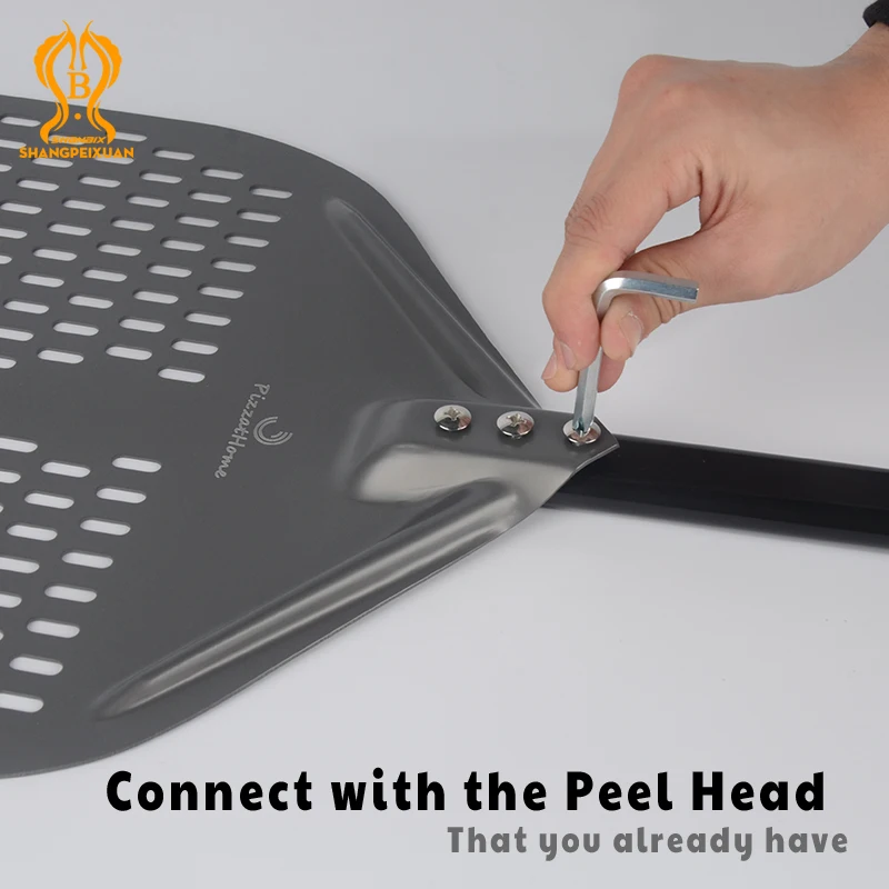 Detachable Long Handle for Pizza Peel Blade Aluminium Handle for Replacement 39inch/100cm