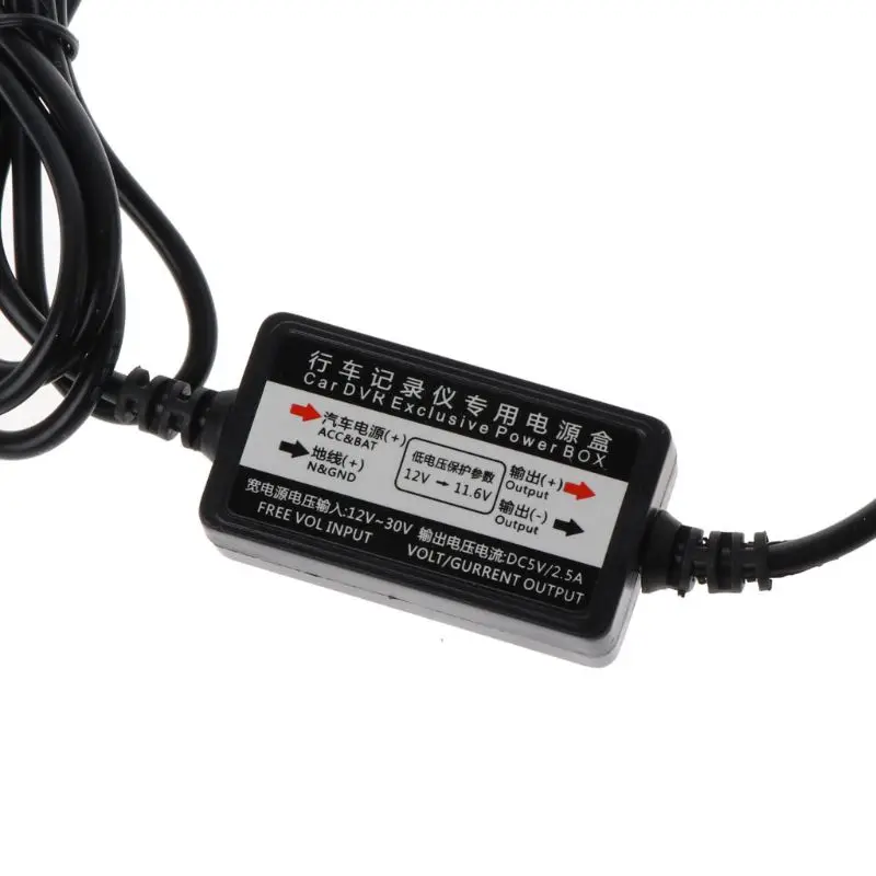 Мини USB Hardwire автомобильное зарядное устройство инвертор преобразователь напряжения для телефона планшета