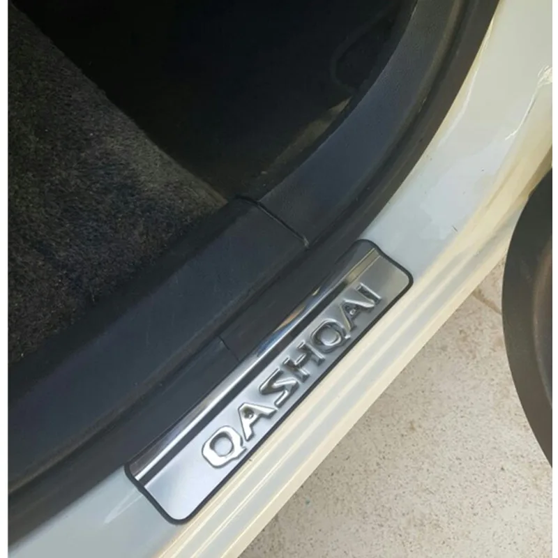 Стайлинг автомобиля для Nissan Qashqai 2007 2019 J10 J11 защита порога боковой двери Накладка