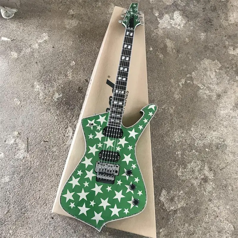 

Five-star electric guitar with one special-shaped sticker can be customized and sold d