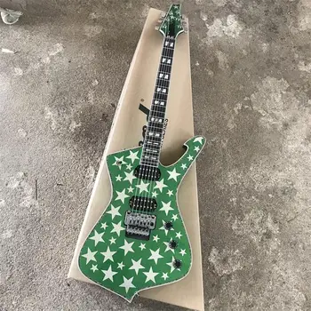 

Five-star electric guitar with one special-shaped sticker can be customized and sold d